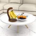 thumbnail image 2 of Bambloom Bamboo Banana Holder,Banana Hanger with Hook and Base for Countertop and Table,Walnut, 2 of 7