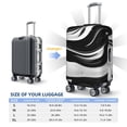 thumbnail image 5 of Haiem Abstract Black White Swirls Luggage Cover Printed Suitcase Covers for Luggage Elastic Washable Suitcase Protector Fits 18-32 Inch Luggage-Small, 5 of 8