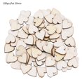 thumbnail image 1 of Mini corazón de amor bonito de madera/estrella/forma redonda decoración de dispersión de mesa de boda artesanías de madera sin terminar adornos de boda Tan Jianjun unisex, 1 of 2
