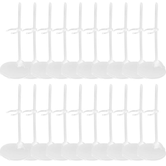 Ngheia Up To 65% Off 20 Sets of Doll Stand Display Rack, 20 Set Doll Stand Display Holder for 11" 13" Doll Transparent Model Rack Support, Display Racks*20