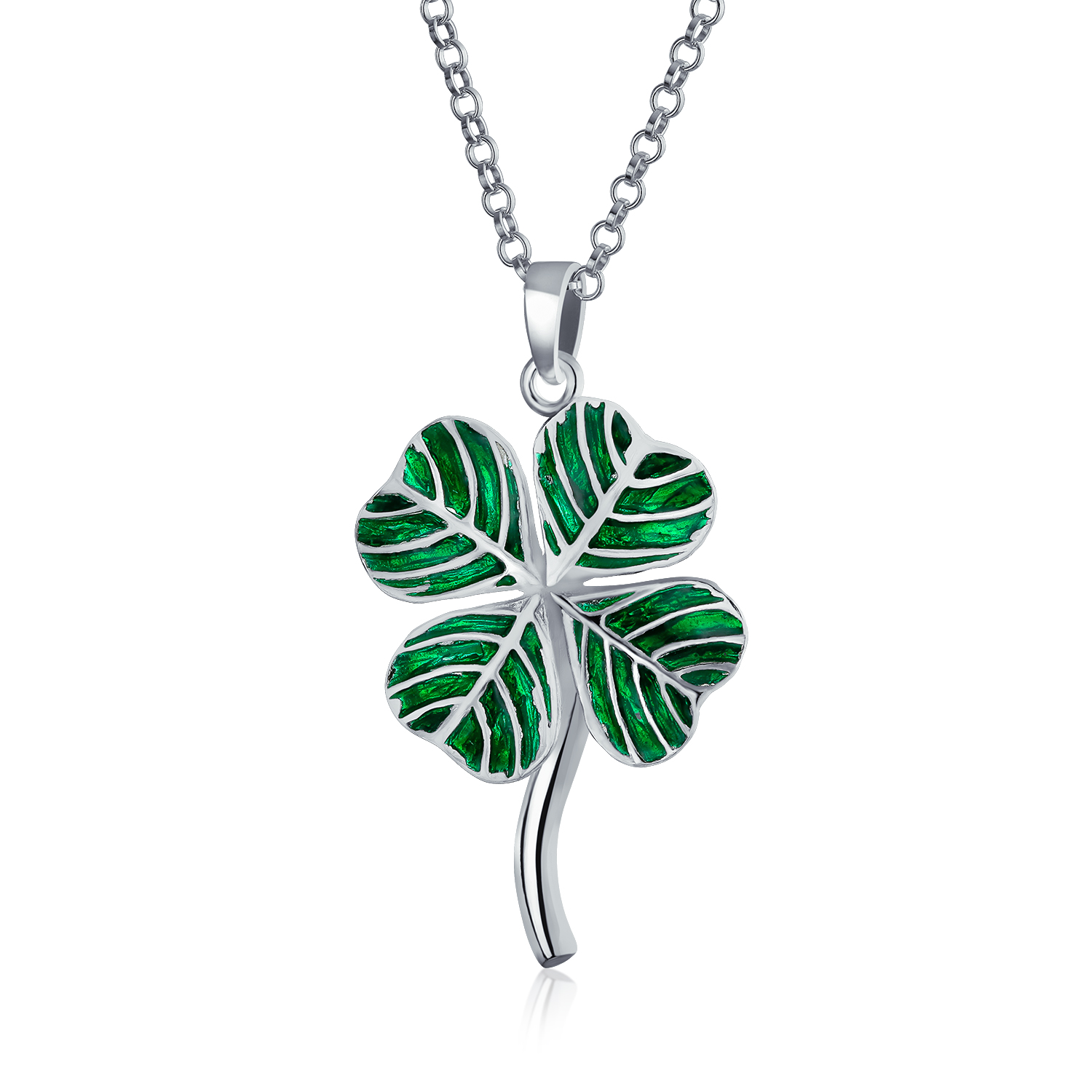 Show Goat Goat and Four Leaf Clover Necklace 4 Leaf Clover Jewelry