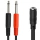 thumbnail image 3 of 3.5mm To 2 Jack 6.5 Mono Adapter Cable Audio Cable 2x6.35mm Adapter Cable, 3 of 5