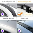 thumbnail image 7 of 2Pcs Car Roof Top Crossbar Rack, iMounTEK Aluminum Alloy Luggage Carrier Rack 330lbs Max Load with Lock, 7 of 7