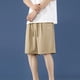 thumbnail image 3 of Mens Cortos Casuales, Moda Cómoda Bolsillo Sólido Vendaje Cordón Mitad para el Deporte Y Al Aire Libre, 3 of 4