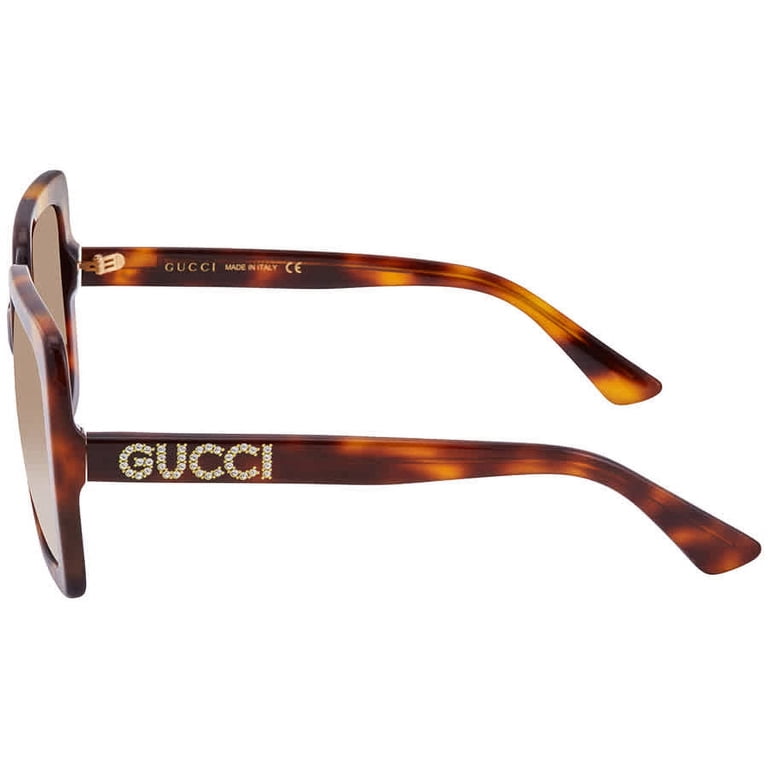 Gucci Havana Square Ladies Sunglasses, Brown Shaded, UV  display picture 1