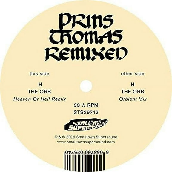 Prins Thomas - The Orb Remixes - Electronica - Vinyl