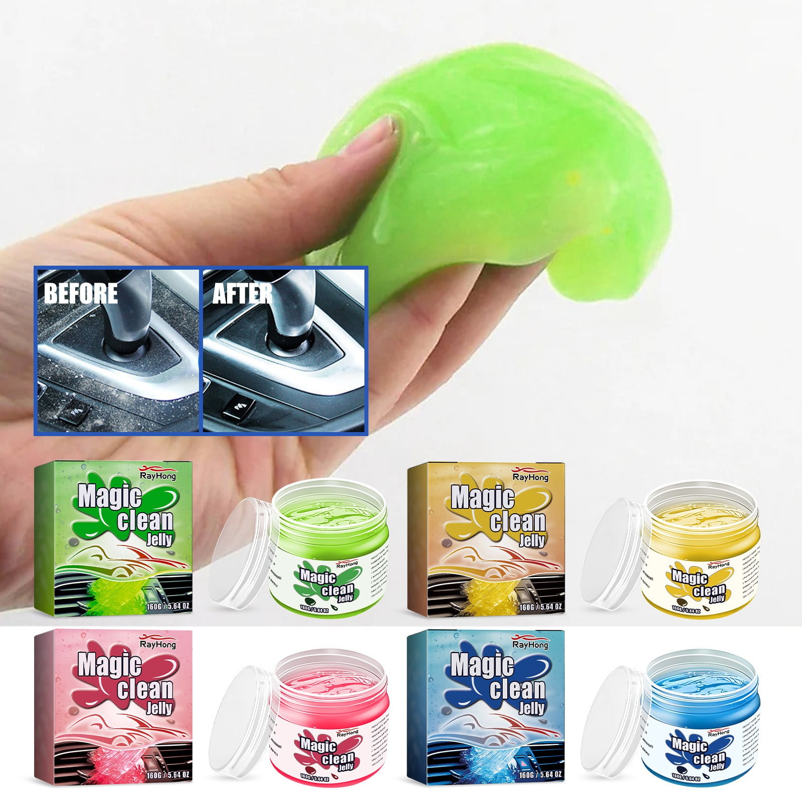 Car Cleaning Gel, Keyboard & Car Cleaning Putty, Reusable Car Slime