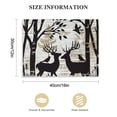 thumbnail image 2 of Nawypu   Wild Animal Canvas Wall Art Black Bear Deer Moose Family in Forest Rustic Wood Painting Picture Abstract Artwork Prints for Home Farmhouse Bathroom Decor Framed Ready to Hang, 2 of 5