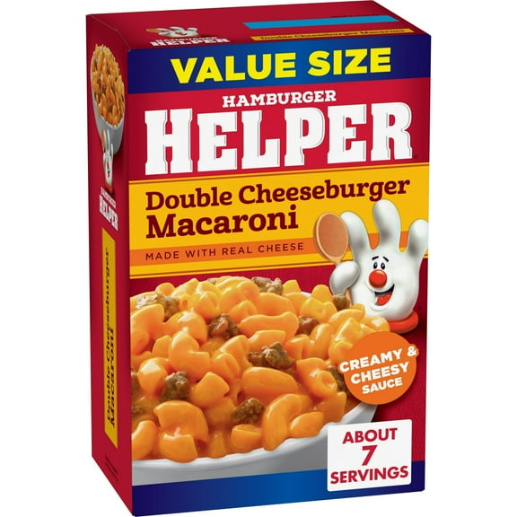 2 pack Hamburger Helper Double Cheeseburger Macaroni Value Size 9.6 Ounces