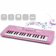 thumbnail image 4 of Teclado Piano Infantil LeeQee de 37 Teclas, Portátil, Rosa, 4 of 6
