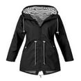 thumbnail image 4 of Womens Long Sleeve Hooded Wind Jacket Coat, 4 of 6
