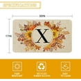 thumbnail image 3 of Fall Monogram Letter X Door Mat 30 X 17 Inch Family Last Name Initial Welcome Doormat Indoor Outdoor Entrance Floor Rug Non Slip Fall Autumn Thanksgiving Decor Rubber Mats, 3 of 5