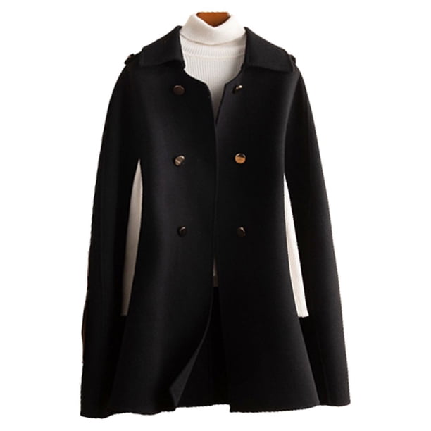 Minnieouse Abrigo de invierno frío para mujer, abrigo cálido a prueba de viento, ropa portátil, accesorios de regalo para actividades informales Abrigos y chamarras Negro L Minnieouse AP013490-04