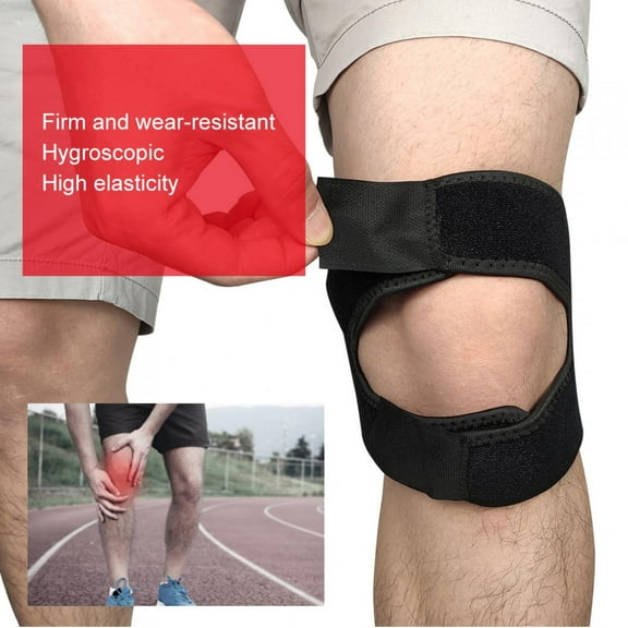 ACOUTO Dual Patella Knee Strap, Silicone Breathable Damping Knee Stabilizer Protector Wrap Sports Knee Pad Brace For Running Jumper Tennis Injury Recovery