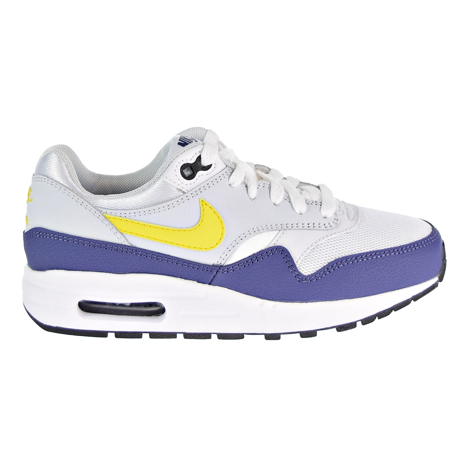 Nike Air Max 1 Boys Shoes Whitetour Yellow Blue Recall 807602 107