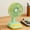 Green Green, variant on Fmbmuo Candy Color Mini Desktop Fan USB Rechargeable Small Fan Cute Cat Design Personal Air Circulator for Office Desk Summer Cooling