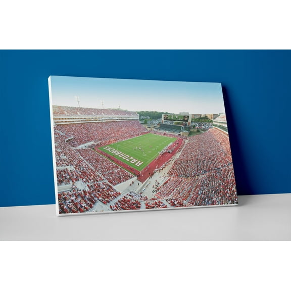 Arkansas Football Stadium Poster or Wrapped Canvas