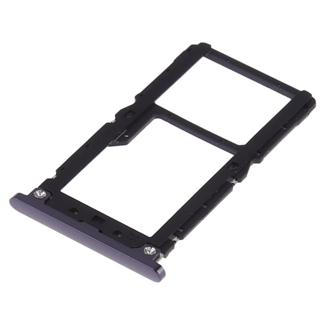 Plateau Double Carte Sim de Remplacement Compatible pour Xiaomi Mi 8 Lite (Noir Minuit)