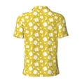 thumbnail image 4 of Rocae Tulips Flowers for Men's Short Sleeve Polo Shirt, Quick Drying Performance Moisture Wicking Sports Men's Golf Shirt, 4 of 9