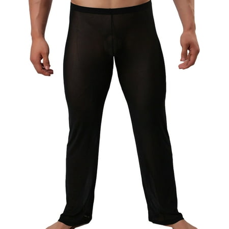 

Pudcoco Men s Home Sleeping See-through Soft Mesh Perspective Lounge Long Pants