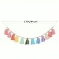 thumbnail image 7 of LEEYNEER 1Pc Colorful Rainbow Tassel Garland  Colorful Tassel Banner Decor Wall Hanging Home Decor Bohemian Tassel Garland Classroom Each 12 Colorful Tassel Garland Banner Decoration Wall, 7 of 7