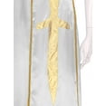 thumbnail image 5 of Nyeemya Women's 2 Piece Lyrical Dance Outfit Liturgical Worship Maxi Dress with Praise Dance Tunic White&White M, 5 of 7