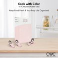 thumbnail image 2 of HAHDAXIA 10 Pc Bag Clips with Magnet- Food Clips, Chip Clips, Bag Clips for Food Storage with Air Tight Seal Grip for Bread Bags, Snack Bags and Food Bags (Pink), 2 of 7