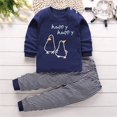 thumbnail image 2 of Ruyang Baby Boy Clothes Animal Dot Button Long Sleeve Tops Baggy Sweatpants Set Toddler Fall Lightweight Casual Outfits, 2 of 4