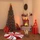 thumbnail image 5 of Isvgxsz Clearance Christmas Round Rug 23.6 in Area Rug Christmas Tree Rug Washable Rug Indoor Carpet Decorative Circle Rug Non Slip Soft Rug Holiday Decor for Kitchen Bedroom Foyer Nursery Living Room, 5 of 6