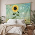 thumbnail image 3 of Sunflowers Tapestry for Bedroom Wall Hanging Tapestry, Botanical Ombre Flowers You Are My Sunshine Ceiling Backdrop Tapestries Poster Blanket Wall Decor for Teens Room Living Room Dorm 39" x 59", 3 of 8