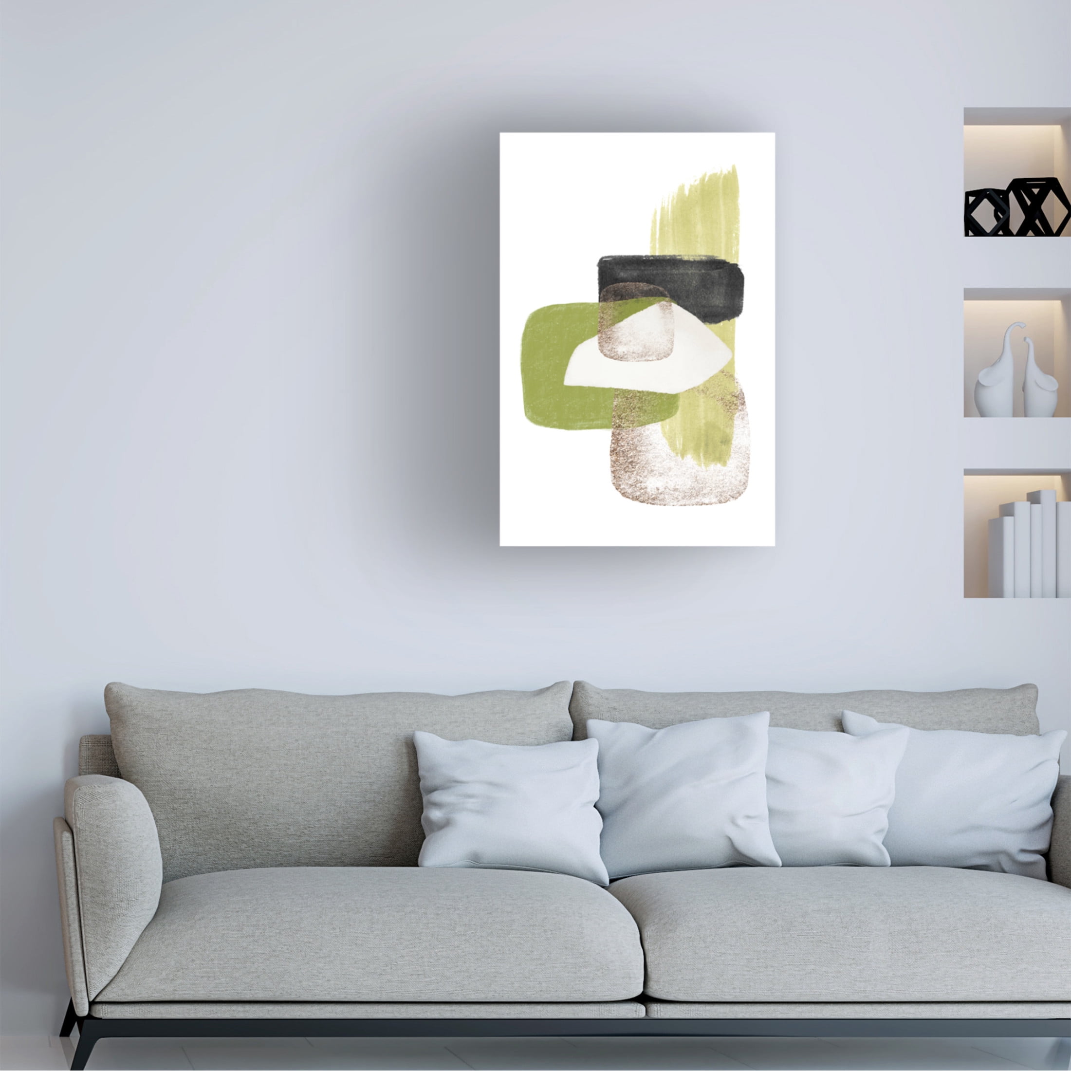 Trademark Fine Art Sally Ann Moss Green Dream 1 Canvas Wall Art