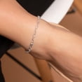 thumbnail image 2 of PORI JEWELERS 925 Sterling Silver 4.5mm Filo Chain Link Anklet - Available in Silver or Yellow, 2 of 6