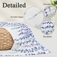 thumbnail image 3 of Navy Blue Polka Dots Throw Pillow Covers, Vintage Abstract Art Watercolor Soft Breathable Pillow Cases with Invisible Zipper for Sleeping, Small Pillowcases for Couch Bed Sofa Chair 16x24 Inches, 3 of 9