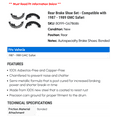 thumbnail image 2 of Rear Brake Shoe Set - Compatible with 1987 - 1989 GMC Safari 1988, 2 of 2