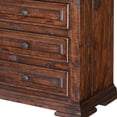 thumbnail image 3 of HomeRoots 527049 32 in. Brown Three Drawer Nightstand, 3 of 5