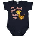 thumbnail image 3 of Inktastic My Great Aunt Loves Me- Cute Giraffe Boys or Girls Baby Bodysuit, 3 of 5