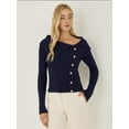 thumbnail image 3 of Off Shoulder Button Detail Sweater, 3 of 5