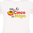 thumbnail image 4 of Inktastic My First Cinco de Mayo with colorful flower Boys or Girls Long Sleeve Baby Bodysuit, 4 of 5