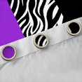 thumbnail image 4 of Homewish Fashion Abstract Teens Curtains Pack of 2 (42x84 Each), Modern Zebra Cheetah Print Curtains Blackout, Chic Purple Polkadots Bedroom Curtains, Curtains Blackout Home Decor, 4 of 6