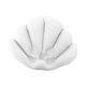 thumbnail image 2 of Almohada de baño inflable con forma de concha que ahorra espacio y es fácil de colocar con ventosa. blanco, 2 of 9