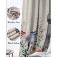 thumbnail image 3 of 4th of July Kitchen Curtains Independence Day Spring Floral Love Heart Cafe Short Curtains for Bathroom Blackout Window Curtain Small Window Treatment Drapes for Bedroom Living Room 27.5"x39"x2, 3 of 9
