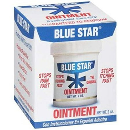 4 Pack Blue Star Anti-Itch Medicated Ointment 2 Oz Each