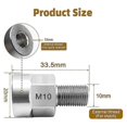 thumbnail image 2 of Universal Bicycle Trailer Axle Adapter Heavy Duty Stainless Steel Coupler with Anti-Lock Design for, 2 of 5