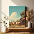 thumbnail image 6 of UXIEQU Rural Laundry Drying Scene Canvas Wall Art 15.75x11.81 Inches, 6 of 8