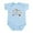 Sky Blue, variant on CafePress - What Happens At Lola's... Funny Infant Bodysuit - Baby Light Bodysuit, Size Newborn - 24 Months