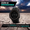 thumbnail image 3 of Reloj Deportivo, Resistente al Agua, Pantalla Digital Retroiluminada, Alarma, Cronómetro 1251 Redlemon  Pantalla Retroiluminada, con Cronómetro y Alarma, 3 of 6