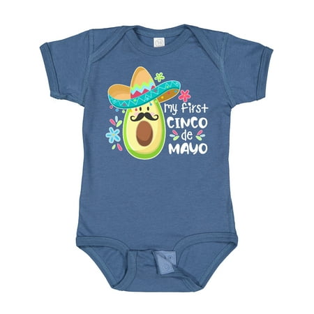 

Inktastic My 1st Cinco De Mayo Avocado in Sombrero Gift Baby Boy or Baby Girl Bodysuit