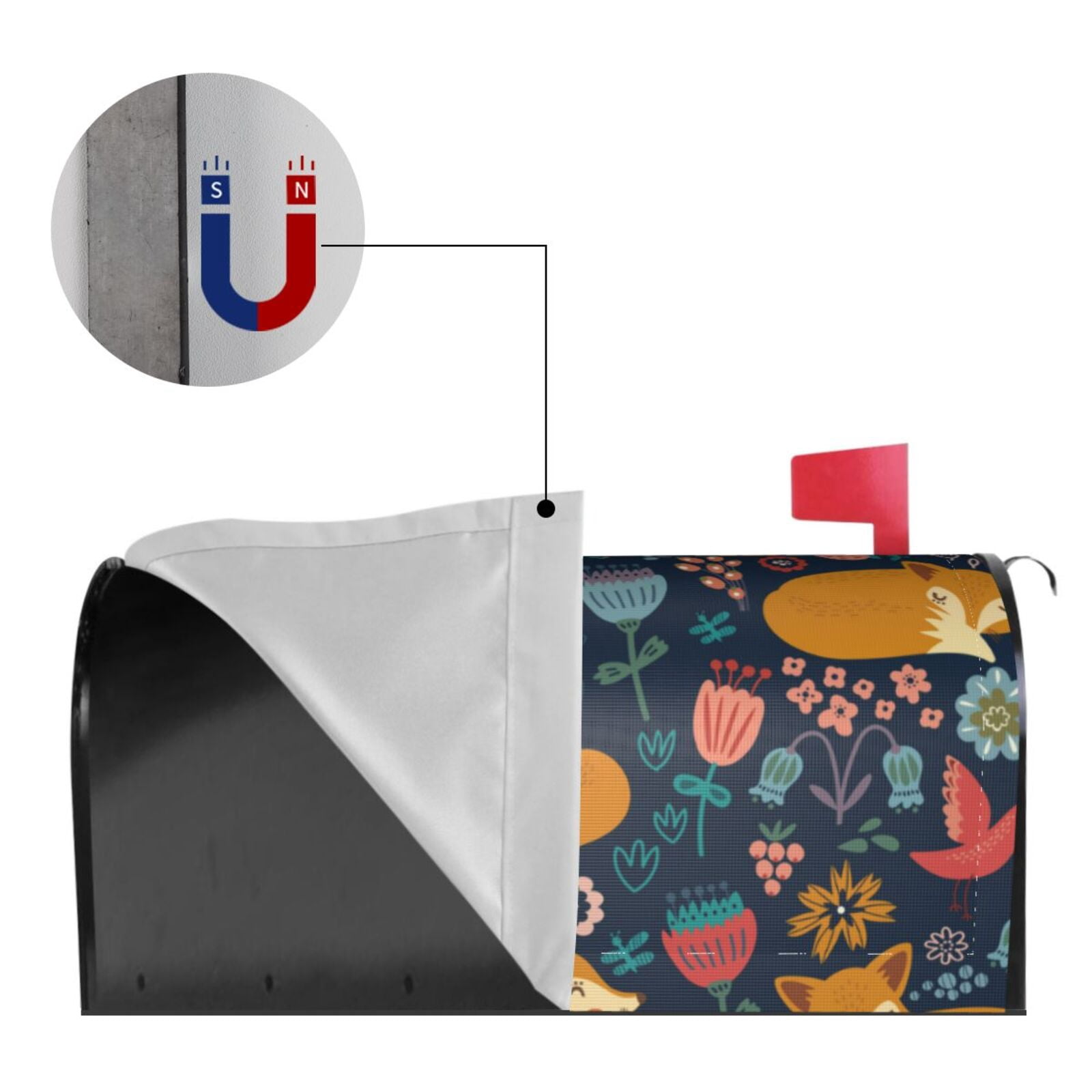 Kdxio Magnetic Mailbox Cover 21x18 in Mailbox Cover Outdoor Decoration Holiday Mailbox Covers for Home Garden Yard-21x18 in