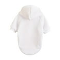 thumbnail image 5 of Small Dog Sweater Polyester Hoodied Sweatshirts with Pocket Dog Clothes Pet Clothing Pet Supplies Hooded Winter Dog Sweatshirt Blouse For Small Medium Dog White XXL, 5 of 7