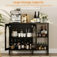 thumbnail image 2 of Storage Cabinet with Glass Doors, Modern Sideboard Buffet Cabinet with Adjustable Shelves for Living Room, Dining Room and Kitchen, 2 of 9